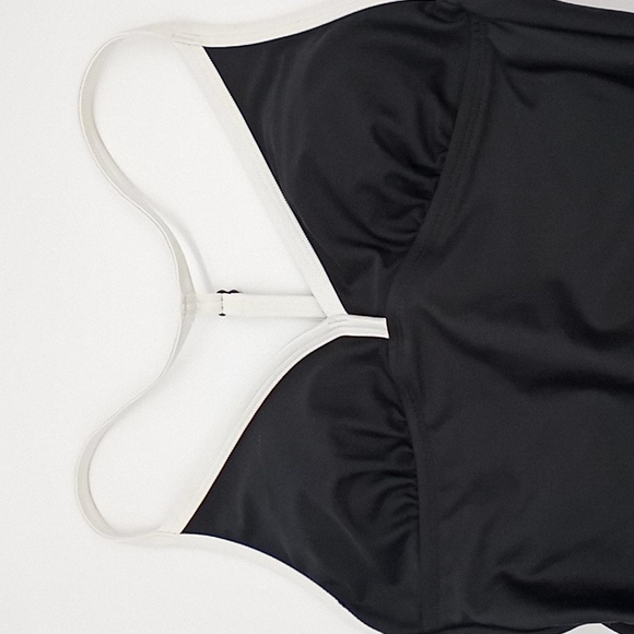 DKNY T-Back One-Piece Swimsuit Black XS - Picture 4 of 14